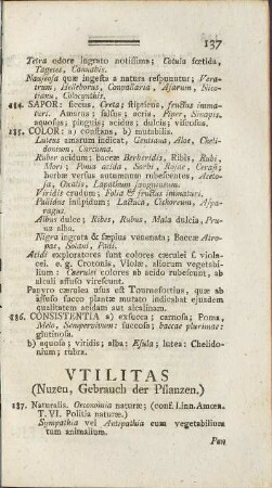 Utilitas (Nutzen, Gebrauch der Pflanzen)