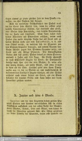 X. Jupiter und seine 4 Monde