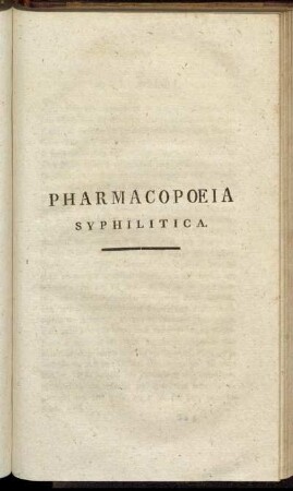 Pharmacopœia Syphilitica