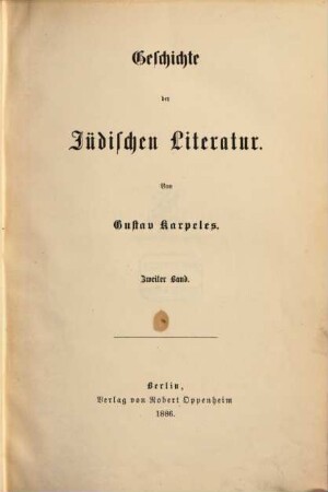 Geschichte der jüdischen Literatur. 2