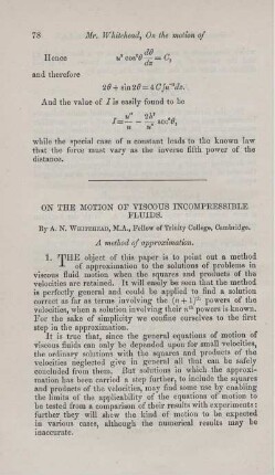 On the motion of viscous incompressible fluids.