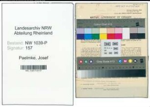 Entnazifizierung Josef Paelmke , geb. 06.07.1898 (Arbeiter)