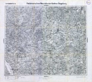 Reichskarte: Einheitsblatt 18 Hademarschen-Neumünster-Itzehoe-Segeberg
