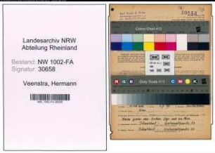 Entnazifizierung Hermann Veenstra, geb. 22.08.1918 (Arbeiter)