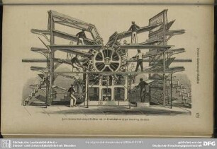 Hoe's Formen-Umdrehungs-Maschine mit 10 Druckcylindern (Type Revolving Machine)