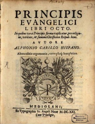 Princeps Evangelicus : Libri VIII.