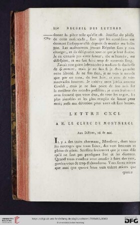 (Lettre CXCI -CC)