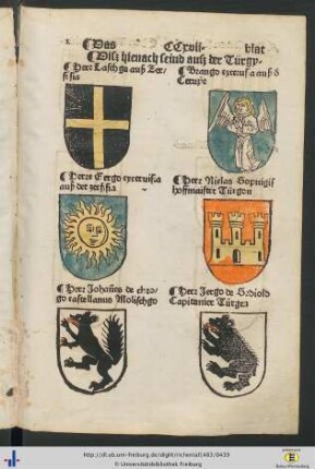 Disz hienach seind ausz der Türgy, engelland, Sweden, Portigal