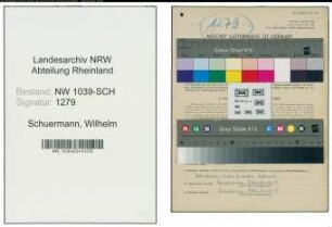Entnazifizierung Wilhelm Schuermann , geb. 16.08.1892 (Einzelhaendler)