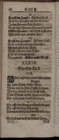 XXXVII. Glocken-Lied. - LII. Feuer vom Himmel Bey Hochadelicher Hochzeit-Feyer.