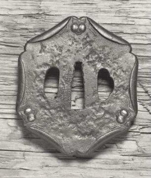 Tsuba (Stichblatt) mit Zikadendekor