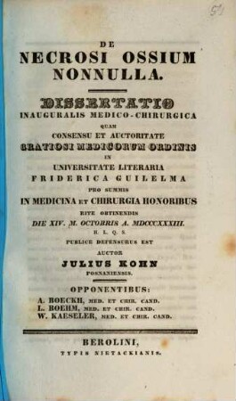 De necrosi ossium nonnulla