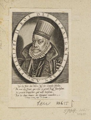 Philippe II Roy des Espaignes en son an 62