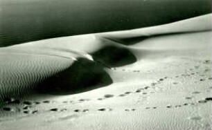 Blick vom Dünenkamm auf das Haff, Kurische Nehrung