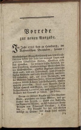 Vorrede zur neuen Ausgabe