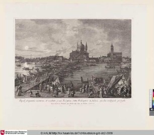 [Nachtszene am Canale della Giudecca mit il Redentore]