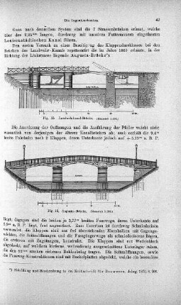 Fig. 15. Landwehrkanal-Brücke ; Abbildung: Fig. 16. Augusta-Brücke