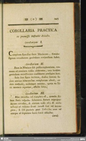Corollaria Practica ex praemissis Historiis deducta