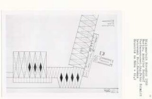 Anhalter Bahnhof, Berlin-Kreuzberg (Diplomarbeit bei Bernhard Hermkes): Grundriss Ebene + 41.20, 1:200