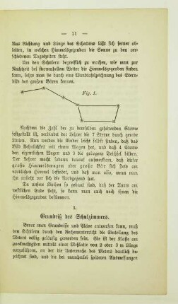 3. Grundriß des Schulzimmers