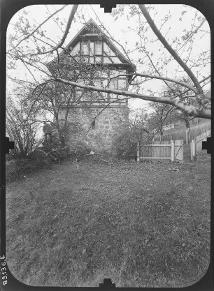 Wasungen. Stadtbefestigung. Pfaffenburg (1387). Giebelfront