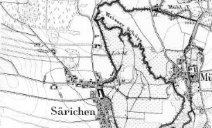 Kodersdorf-Särichen. Meßtischblatt, 1:25.000, Sekt. Horka, 1886