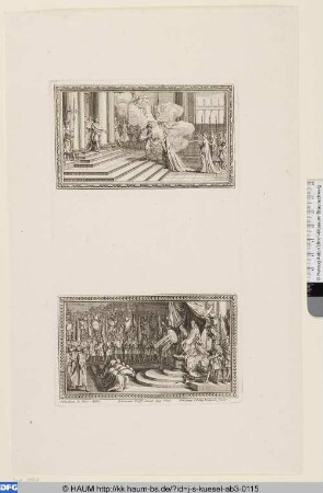 Zwei Allegorien auf die Feldherrnkunst Leopold V., Herzog von Lothringen