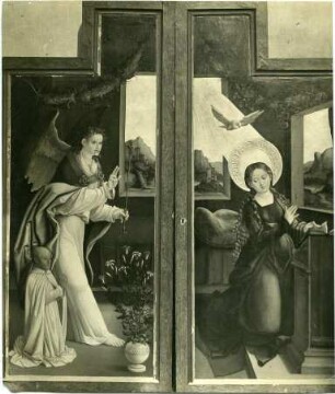 Seitenaltar mit Verkündigungsszene