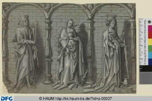 Die Heiligen Sebastian, Lucia und Katharina