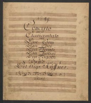 Konzerte; cemb, orch; C-Dur