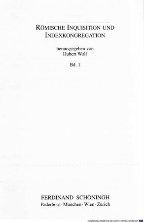 Inquisition, Index, Zensur : Wissenskulturen der Neuzeit im Widerstreit