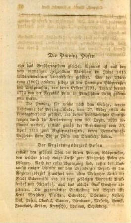 Die Provinz Posen