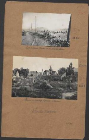Ruinen der Ortschaft Avocourt (?) bei Verdun