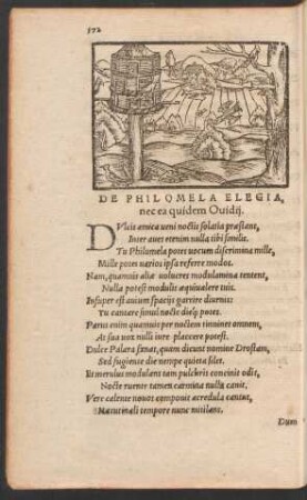 De Philomela Elegia, nec ea quidem Ovidii.