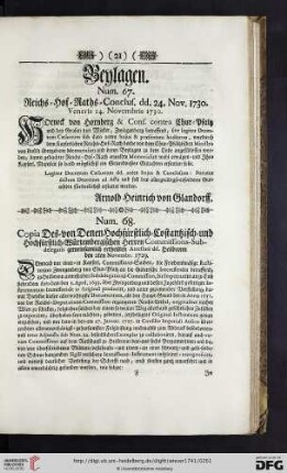 Beylagen [Num. 67 - Num. 83]
