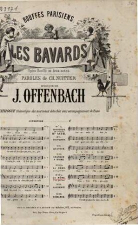 Les bavards : opéra bouffe en 2 actes ; paroles de Ch. Nuitter. 10, Chanson à boire : 1 ton plus haut [Mi b]