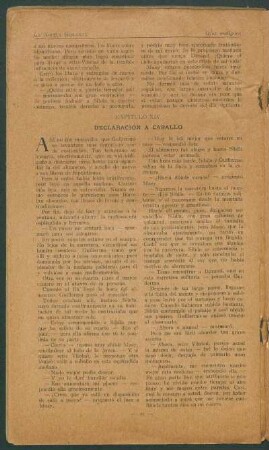 Capítulo XIV - Declaración a caballo