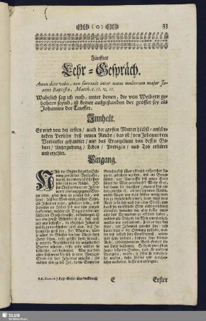 Fünfftes Lehr-Gespräch