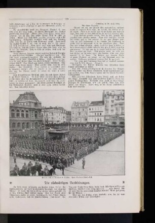 Parade unserer Truppen in Brüssel.