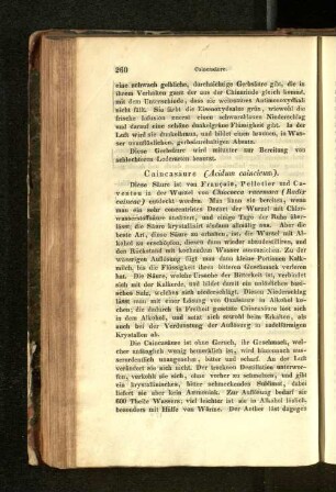 Caincasäure (Acidum caincicum).