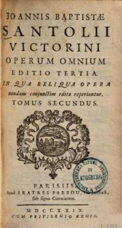 Operum omnium editio tertia. 2.