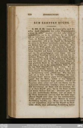 Zum Zehnten Buch.