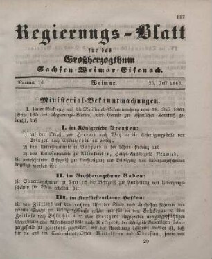 Nr. 16 : 25. Juli 1863