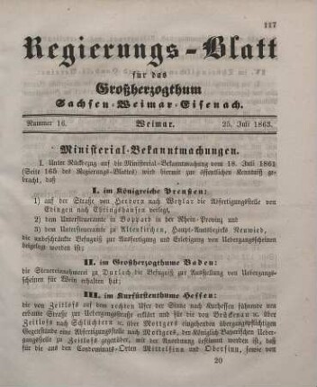 Nr. 16 : 25. Juli 1863