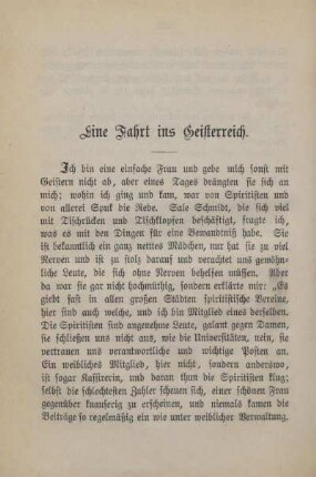 Eine Fahrt ins Geisterreich