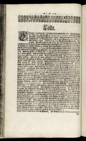 [Beschreibung der fürnehmsten Ort, In dem Ertz-Stifft und Chur-Fürstenthum Cölln.]