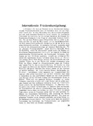 Internationale Friedenskundgebung