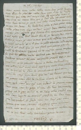 Brief von Marie-Anne Chamisso  an Eugène de Chamisso