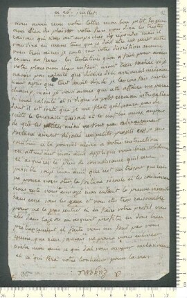 Brief von Marie-Anne Chamisso <Comtesse de> an Eugène de Chamisso