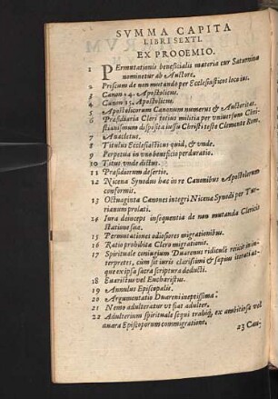Summa capita libri sexti.